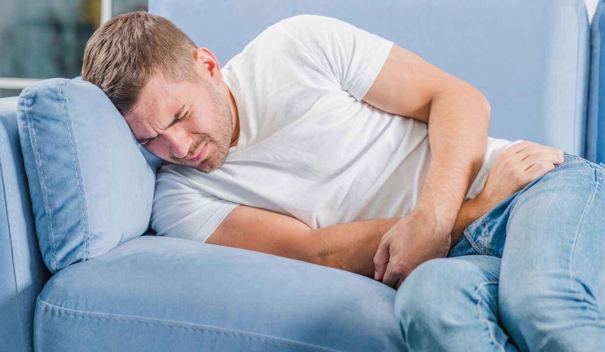 bolesť u muža s chronickou prostatitídou